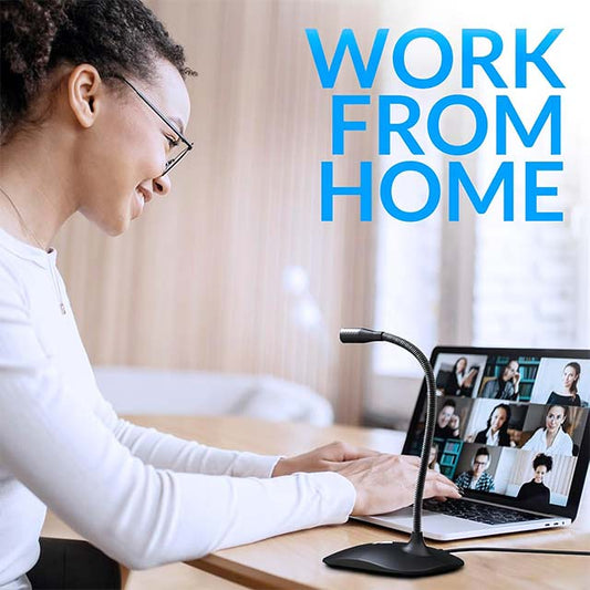 KLIM Talk USB Desktop Microphone – Professional Mic with Stand for PC, Mac, Laptop, PS4 | Ideal for Recording, Gaming, Streaming, Podcasting &amp; YouTube