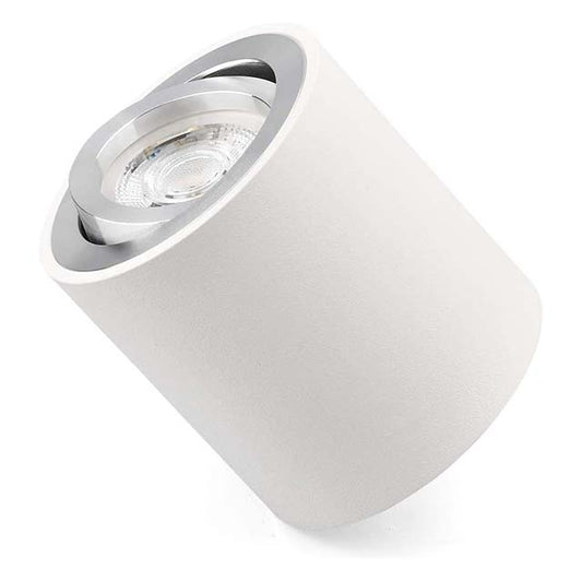 KYOTECH OPPER LED Surface-Mounted Ceiling Light Flat Swivelling 230 V- 5 W GU10 Bulb - 3000 K Warm White - 80 x 84 mm LED Surface-Mounted Downlight