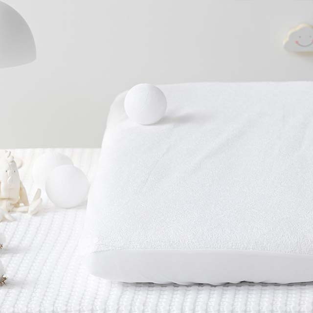 Kadolis Waterproof Organic Cotton Terry Crib Mattress Protector – 50x83 cm, Absorbent, Breathable, PVC-Free &amp; OEKOTEX Certified