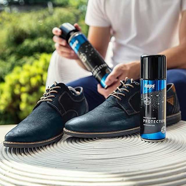 Kaps Protector Fluor-Free Shoe &amp; Boot Spray – 400 ml Water Repellent for Leather &amp; Fabric