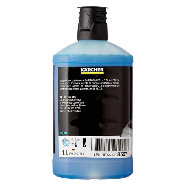 Kärcher 3-in-1 Car Shampoo Detergent for Pressure Washers 1L – Premium Auto &amp; Outdoor Cleaning Solution