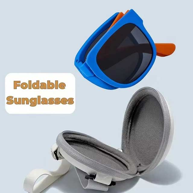 Kids Folding Sunglasses – UV400 Square Shades for Boys & Girls | Brand Design Outdoor Eyewear