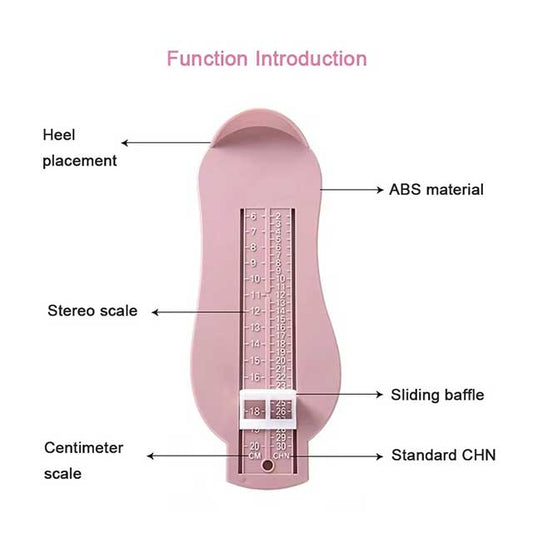 Kids Foot Measuring Gauge – Shoe Size Ruler Tool for Toddlers & Children | Foot Length Measuring Device for Baby Boys & Girls