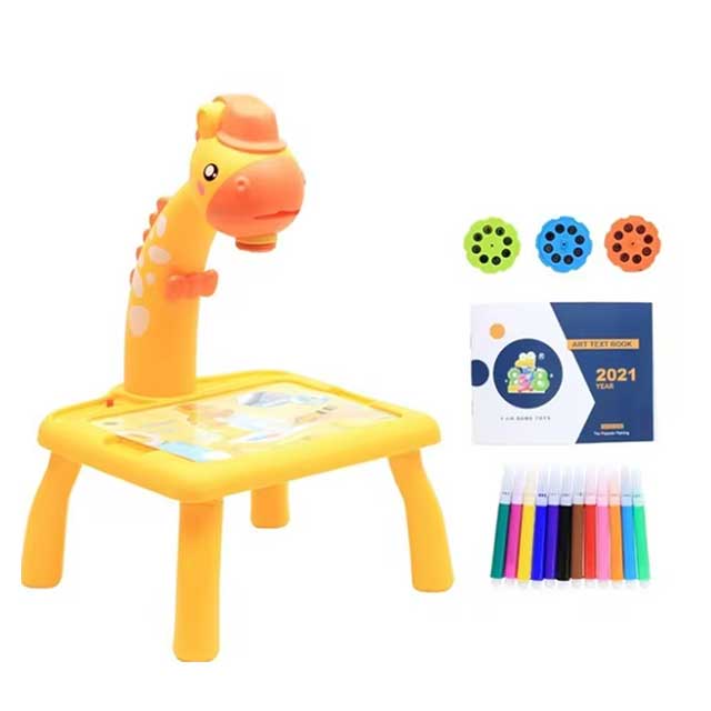 Kids LED Projector Drawing Table – Educational Painting & Learning Toy Set with Art Board
