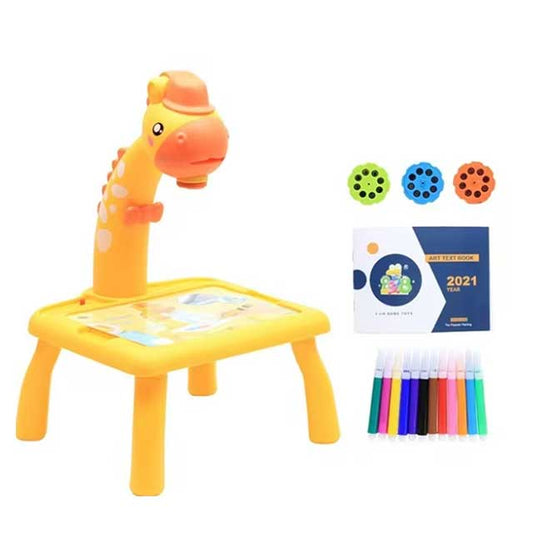 Kids LED Projector Drawing Table – Educational Painting & Learning Toy Set with Art Board