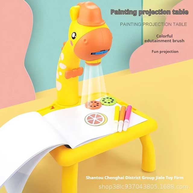 Kids LED Projector Drawing Table – Educational Painting & Learning Toy Set with Art Board