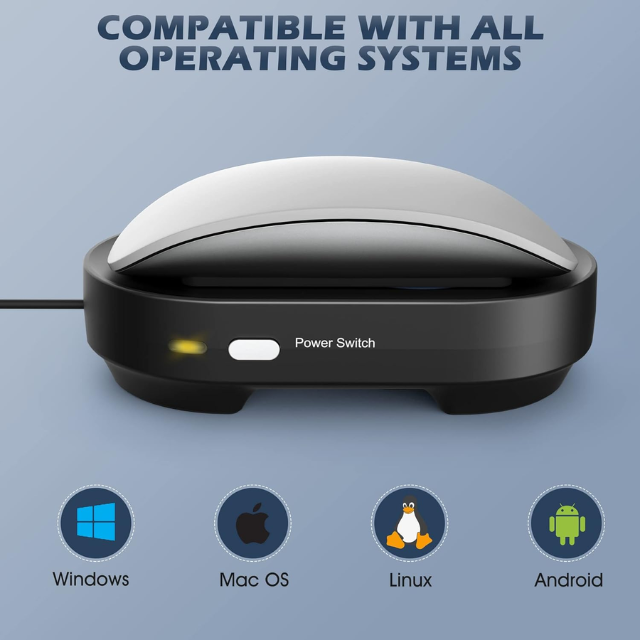 KissYee Automatic Mouse Jiggler with ON/OFF Switch and USB Port – Keeps Cursor Active for Computer & Laptop