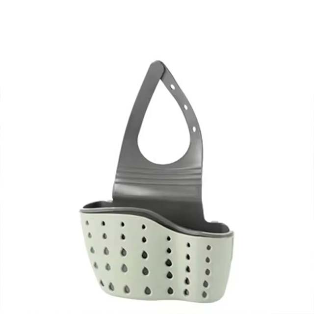 Adjustable Hanging Sink Holder – Drain Basket Organizer for Soap, Sponge & Faucet Storage