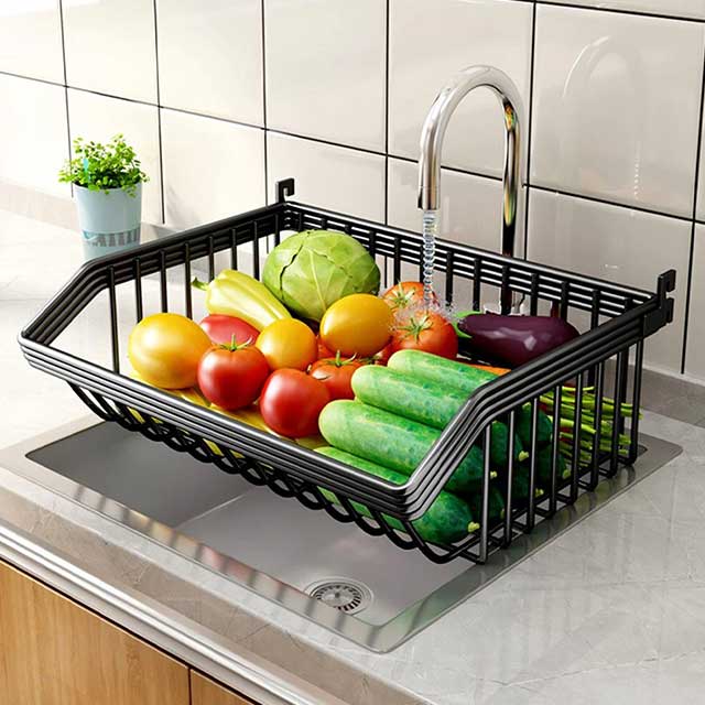 3/4/5 Tier Kitchen Storage Trolley with Wheels – Rolling Vegetable & Fruit Basket Organizer Rack with Shelves