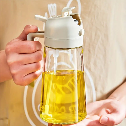 KitchenCraft Leak-Proof Bottle with Pour Spout – BPA-Free Plastic Dispenser for Oil, Vinegar, Sauce & Seasoning
