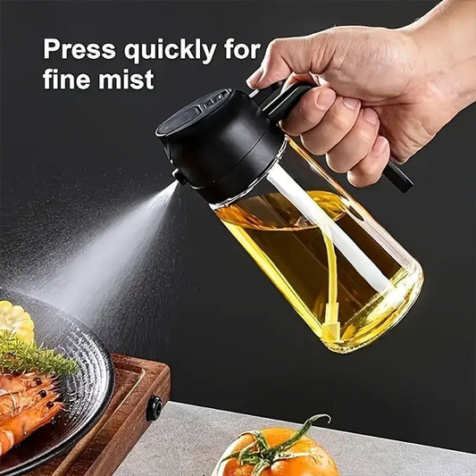 KitchenCraft Leak-Proof Bottle with Pour Spout – BPA-Free Plastic Dispenser for Oil, Vinegar, Sauce & Seasoning