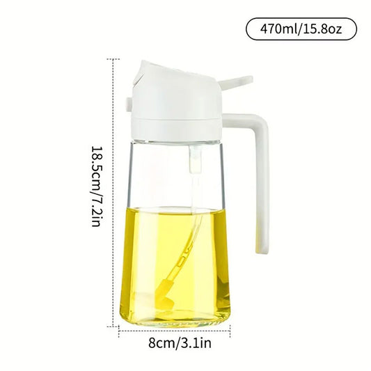 KitchenCraft Leak-Proof Bottle with Pour Spout – BPA-Free Plastic Dispenser for Oil, Vinegar, Sauce & Seasoning