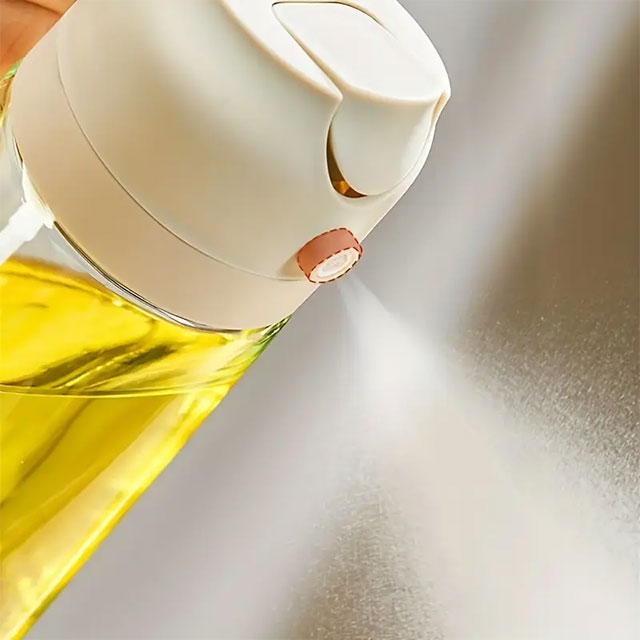 KitchenCraft Leak-Proof Bottle with Pour Spout – BPA-Free Plastic Dispenser for Oil, Vinegar, Sauce & Seasoning