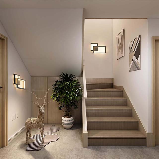 Klighten LED Wall Light 24W, 1960LM – Modern Decorative Indoor Wall Lamp for Bedroom, Living Room, Hallway &amp; Stairwell | 110-240V, Warm White 3000K, Black