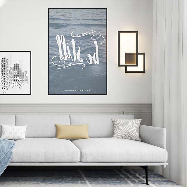 Klighten LED Wall Light 24W, 1960LM – Modern Decorative Indoor Wall Lamp for Bedroom, Living Room, Hallway &amp; Stairwell | 110-240V, Warm White 3000K, Black