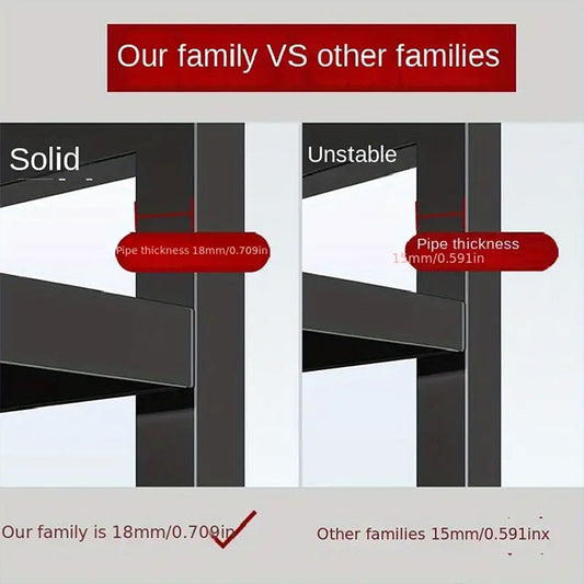LANTUTU Expandable Microwave Oven Rack – 2-Tier Stainless Steel Countertop Organizer with 6 Hooks for Kitchen Storage – Perfect Mother’s Day Gift