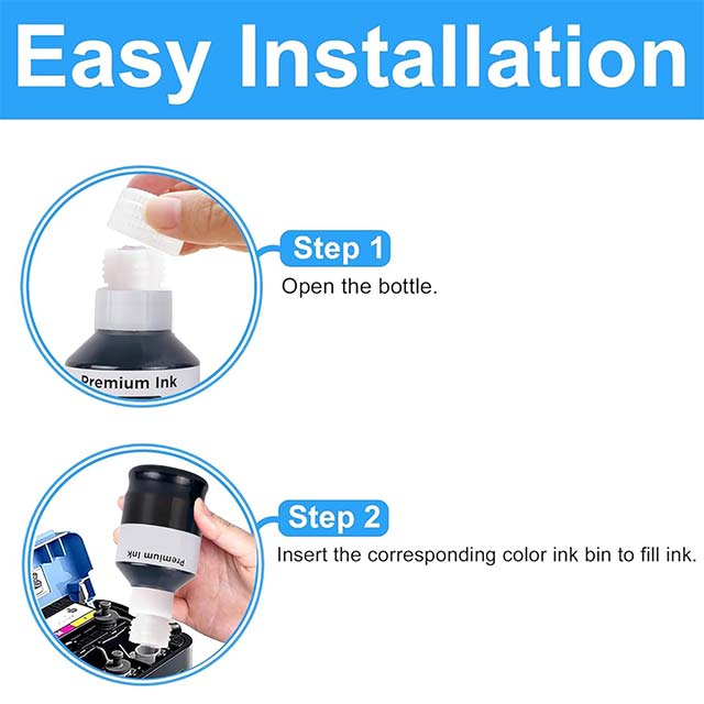 LCL GI-20 Black Ink Bottles Replacement – Premium GI20 Ink Refill for Canon PIXMA G5020/G6020/G7020 Printers