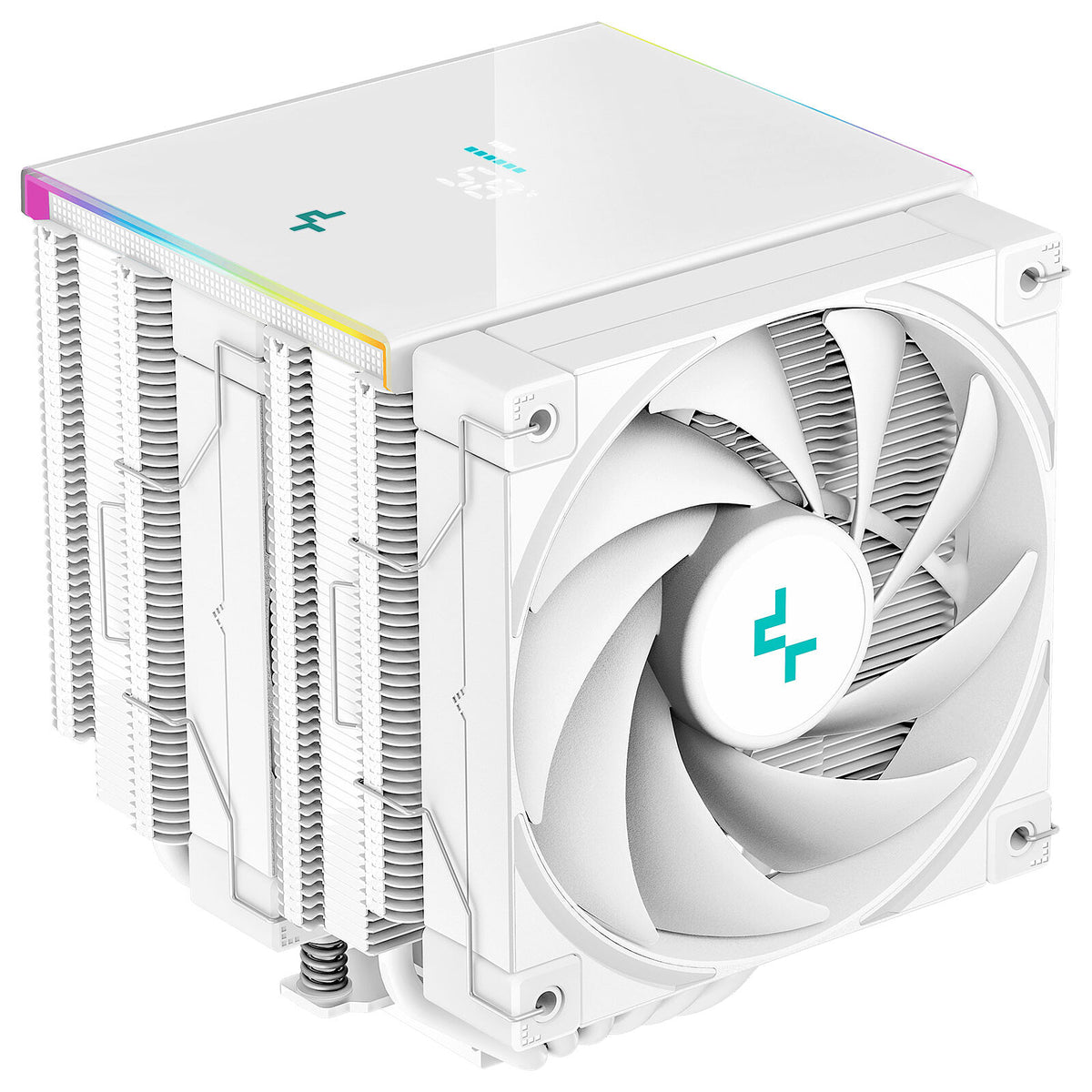 DeepCool AK620 Digital White Dual-Tower CPU Air Cooler with LCD Display | 260W TDP | Intel LGA 1700 & AMD