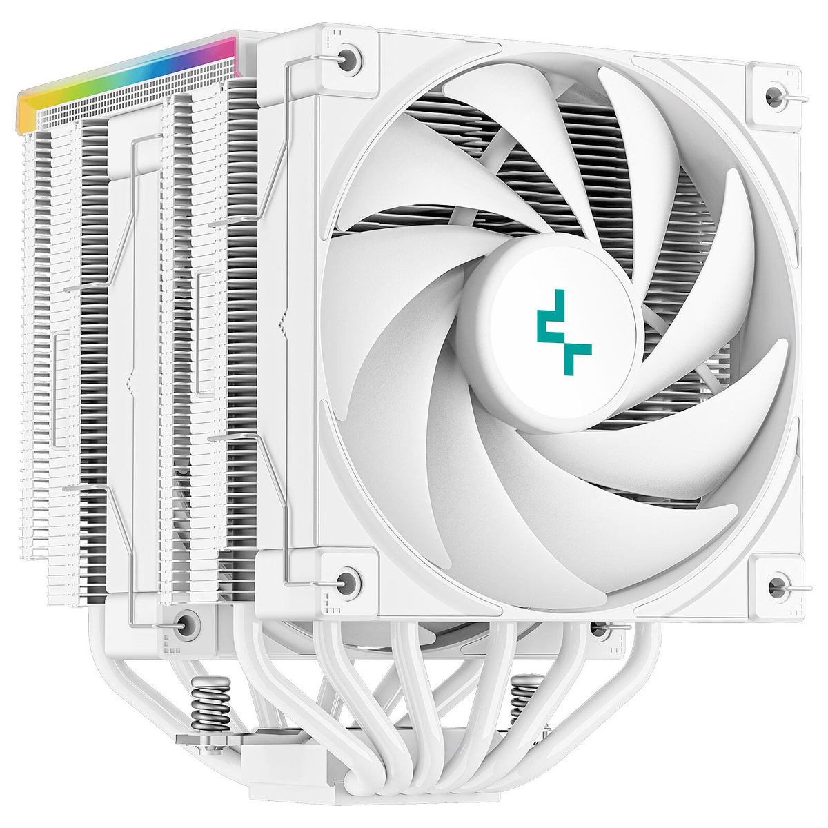 DeepCool AK620 Digital White Dual-Tower CPU Air Cooler with LCD Display | 260W TDP | Intel LGA 1700 & AMD