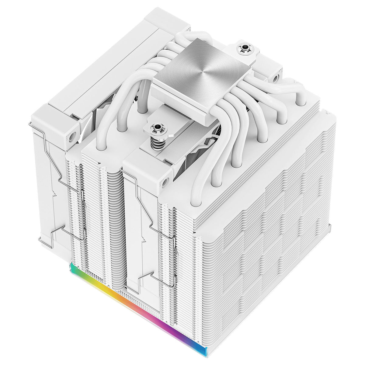DeepCool AK620 Digital White Dual-Tower CPU Air Cooler with LCD Display | 260W TDP | Intel LGA 1700 & AMD