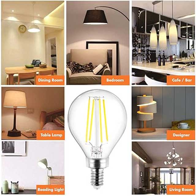LED E14 Mini Globe Light Bulbs