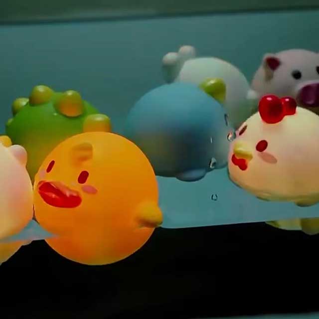 LED Light-Up Bath Toys for Babies – Cute Floating Animal Toys with Induction Lights for Kids’ Water Play