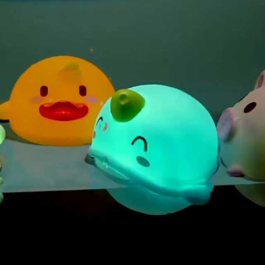 LED Light-Up Bath Toys for Babies – Cute Floating Animal Toys with Induction Lights for Kids’ Water Play