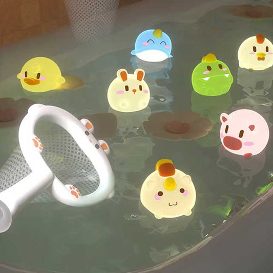 LED Light-Up Bath Toys for Babies – Cute Floating Animal Toys with Induction Lights for Kids’ Water Play