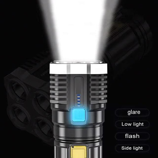 LED Mini Diving Flashlight – Rechargeable High Lumens, Long-Range & Powerful Torch for Camping
