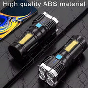 LED Mini Diving Flashlight – Rechargeable High Lumens, Long-Range & Powerful Torch for Camping