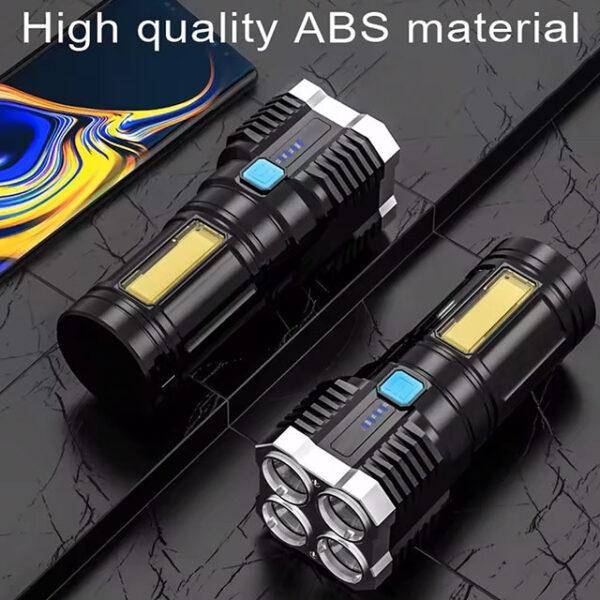LED Mini Diving Flashlight – Rechargeable High Lumens, Long-Range & Powerful Torch for Camping