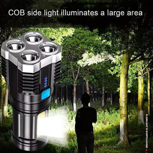 LED Mini Diving Flashlight – Rechargeable High Lumens, Long-Range & Powerful Torch for Camping