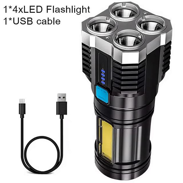 LED Mini Diving Flashlight – Rechargeable High Lumens, Long-Range & Powerful Torch for Camping