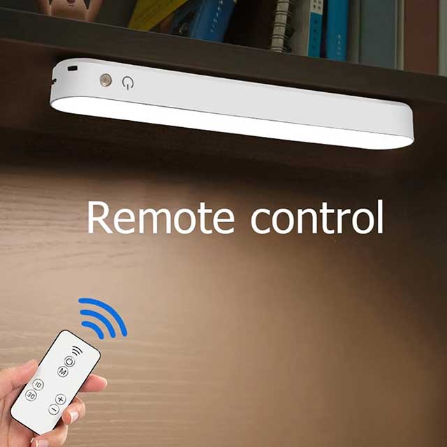 LED Night Light Bar with Remote Control – Magnetic Wireless Rechargeable Desk Lamp for Eye Protection | Bedroom & Dormitory Reading Light