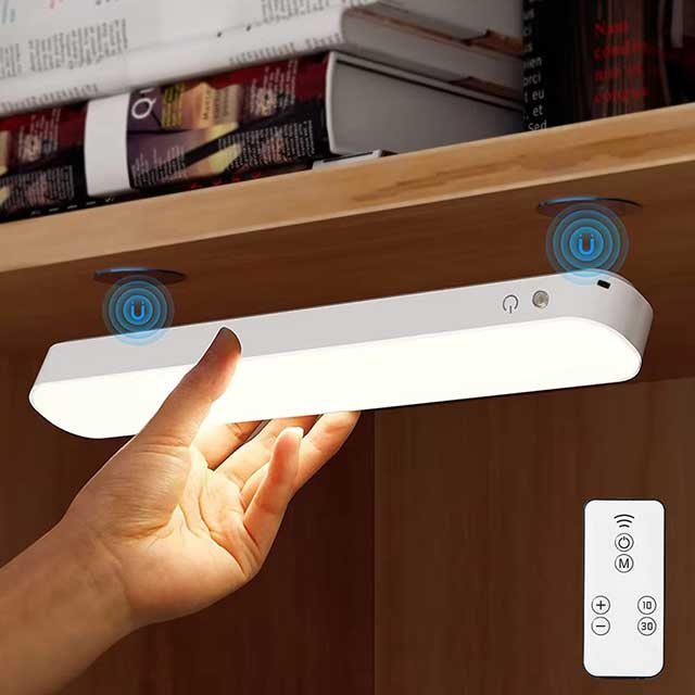 LED Night Light Bar with Remote Control – Magnetic Wireless Rechargeable Desk Lamp for Eye Protection | Bedroom & Dormitory Reading Light