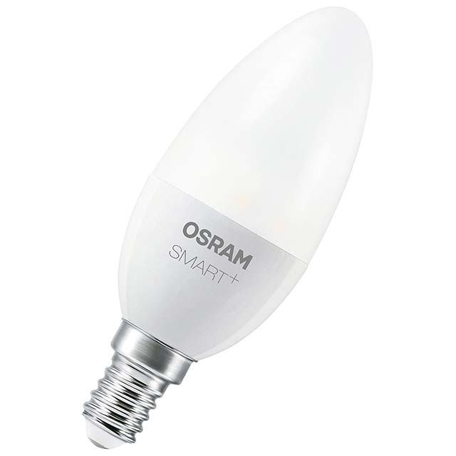 OSRAM Smart+ LED ZigBee E14 Smart Bulb – Dimmable Warm White to Daylight (2000K-6500K) | Alexa Echo Plus, Echo Show 2nd Gen &amp; Philips Hue Bridge Compatible