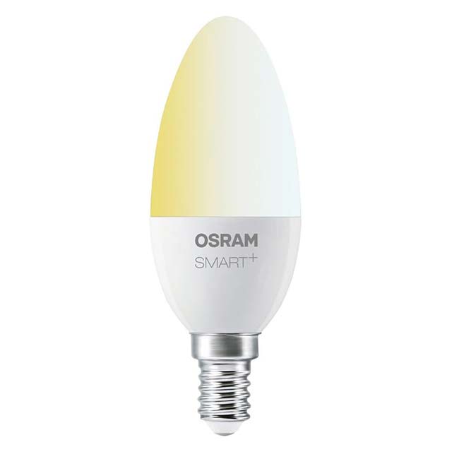 OSRAM Smart+ LED ZigBee E14 Smart Bulb – Dimmable Warm White to Daylight (2000K-6500K) | Alexa Echo Plus, Echo Show 2nd Gen &amp; Philips Hue Bridge Compatible