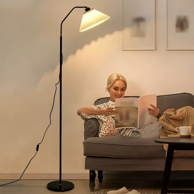 LED Sofa Floor Lamp with Flexible Gooseneck – Dimmable Reading & Task Light – 2-in-1 Table or Floor Standing Lamp for Living Room & Office