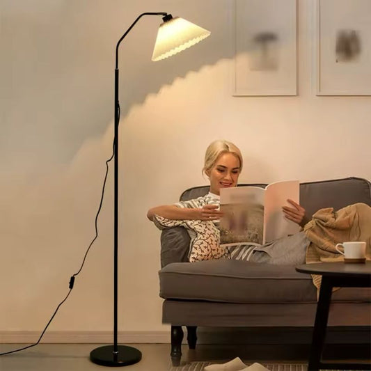 LED Sofa Floor Lamp with Flexible Gooseneck – Dimmable Reading & Task Light – 2-in-1 Table or Floor Standing Lamp for Living Room & Office