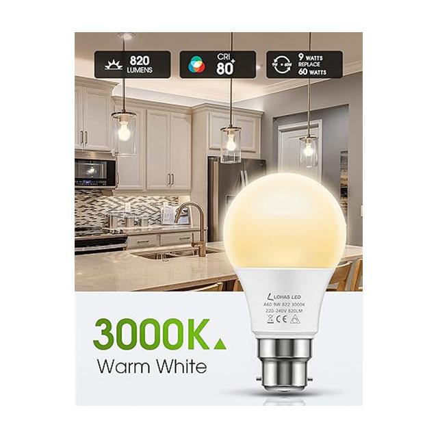 LOHAS B22 LED Bayonet Light Bulb Dimmable