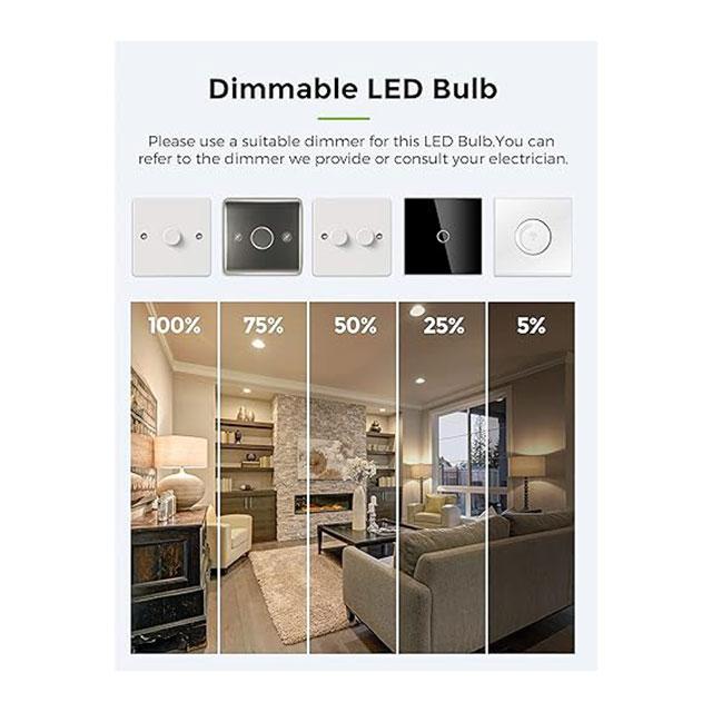 LOHAS B22 LED Bayonet Light Bulb Dimmable