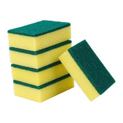 5-Piece Double-Sided Washing Up Sponges – Rectangular Pot Scourers & Cleaning Sponges