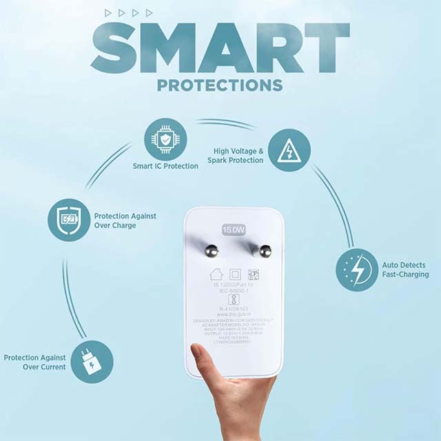 LSV 15W Charger Adapter 12V - Compatible for Amazon Alexa Echo Dot