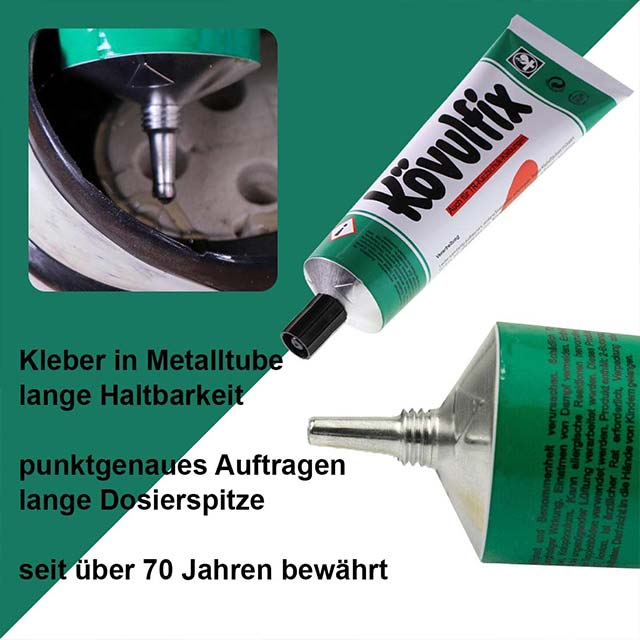 Langlauf Schuhbedarf® Shoe Glue Set - 20g Superglue &amp; 60g Kömmerling Kövulfix Record Adhesive for Durable Shoe Repairs