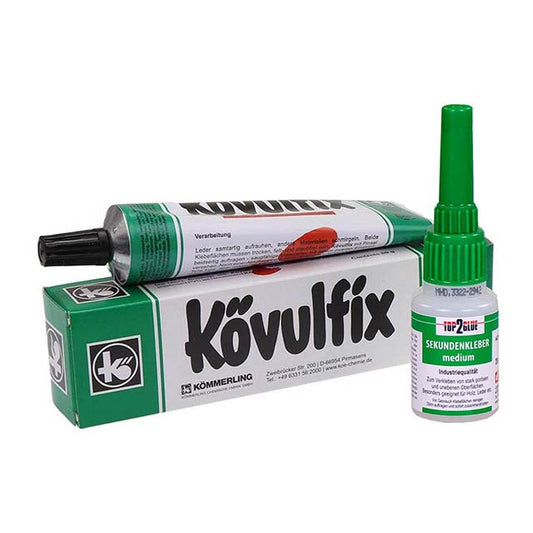 Langlauf Schuhbedarf® Shoe Glue Set - 20g Superglue &amp; 60g Kömmerling Kövulfix Record Adhesive for Durable Shoe Repairs