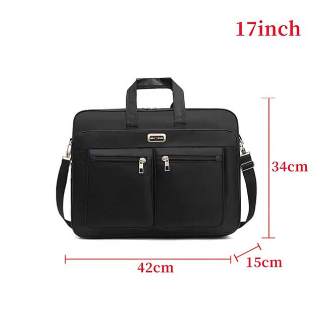 15.6–17 Inch Laptop Bag – Business Briefcase & Shoulder Messenger Bag for Office & Work Use