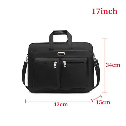 15.6–17 Inch Laptop Bag – Business Briefcase & Shoulder Messenger Bag for Office & Work Use