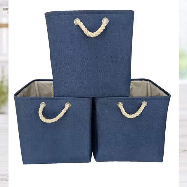Large Capacity Foldable Linen Storage Basket – Laundry Hamper & Cloth Organizer