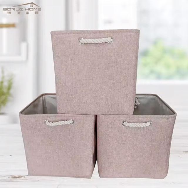 Large Capacity Foldable Linen Storage Basket – Laundry Hamper & Cloth Organizer