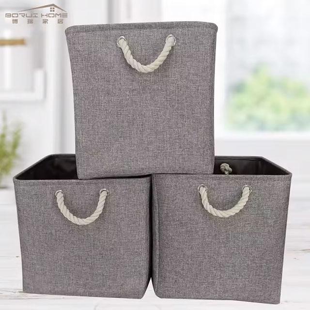 Large Capacity Foldable Linen Storage Basket – Laundry Hamper & Cloth Organizer